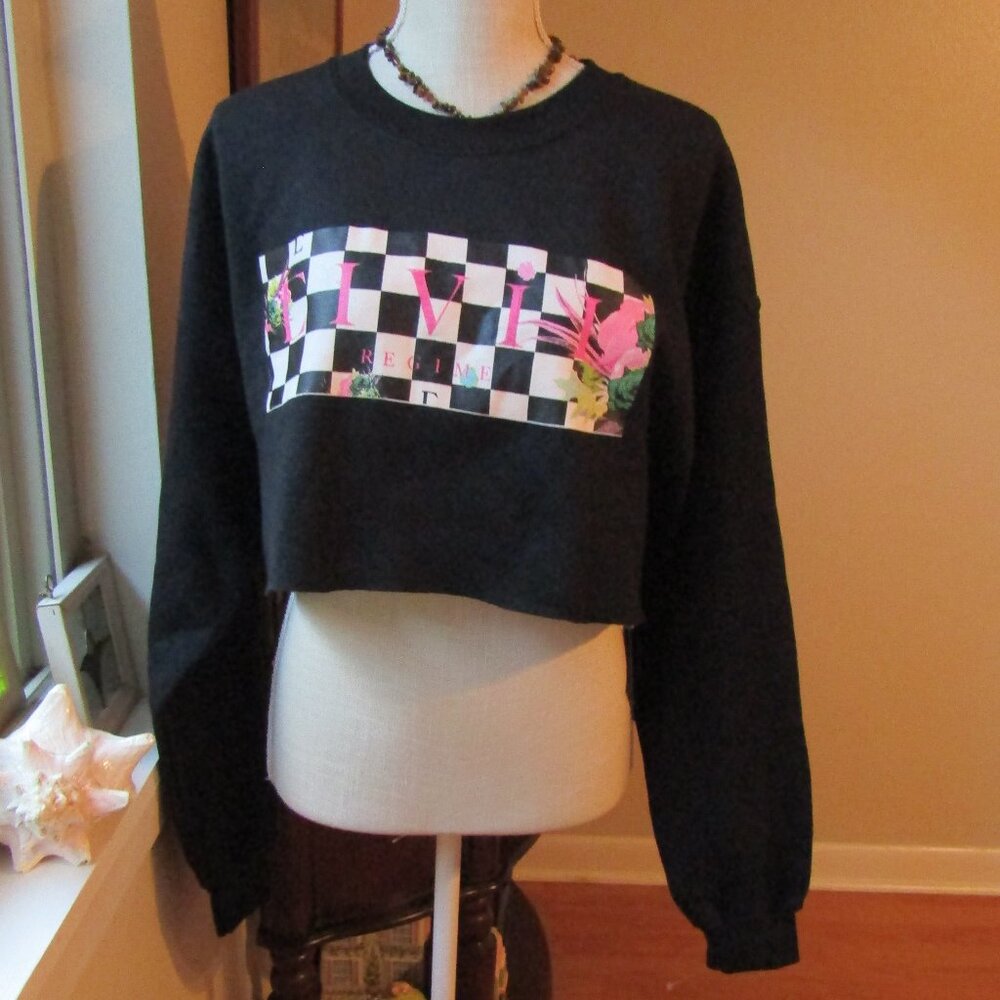 Civil Regime Crop Sweatshirt